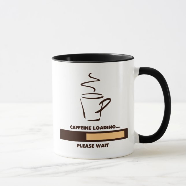 MUG CHARGEMENT DE CAFÉINE - ATTENDEZ SVP (Droite)
