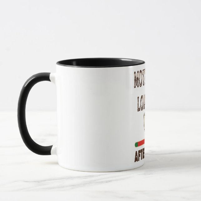Mug Chargement de motivation... après le café (Gauche)