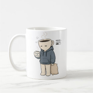 Mug Chargement du matin alimenté par le café drôle Amo