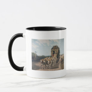 Mug Chariot d'étape, gravé par J. Baily
