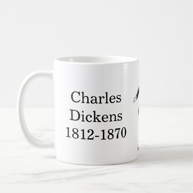 Mug Charles Dickens cite des livres (Gauche)