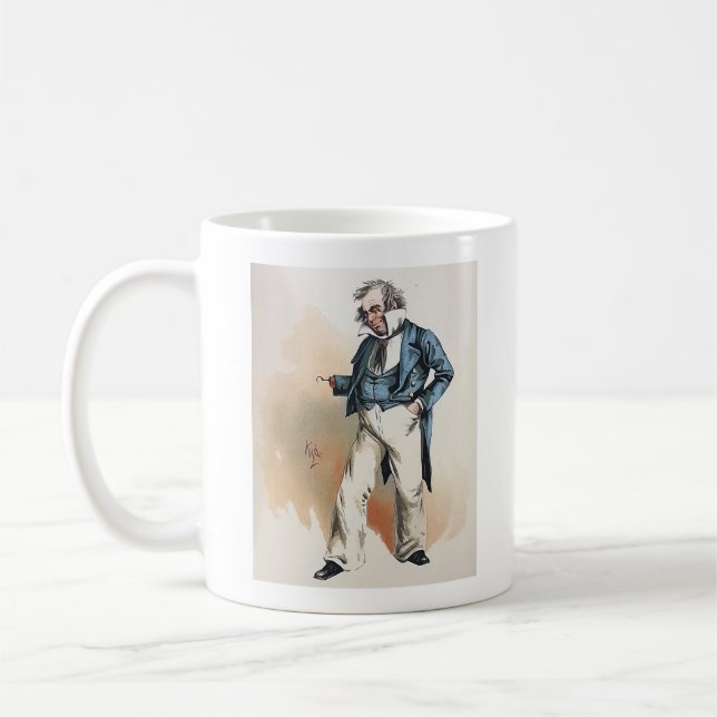 Mug Charles Dickens, Dombey et Sons, Capt Cuttle (Gauche)