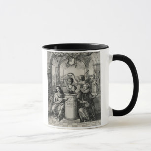 Mug Charles II (1630-85) comme patron du Societ royal