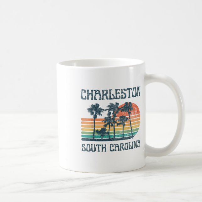 Mug Charleston Plage de Caroline du Sud Vacances été V (Droite)