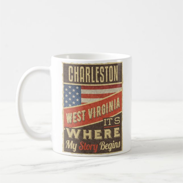 Mug Charleston Virginie-Occidentale (Gauche)