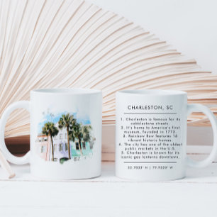 Mug Charleston Watercolor Fun Fun Fun Fun Fun Nouveau