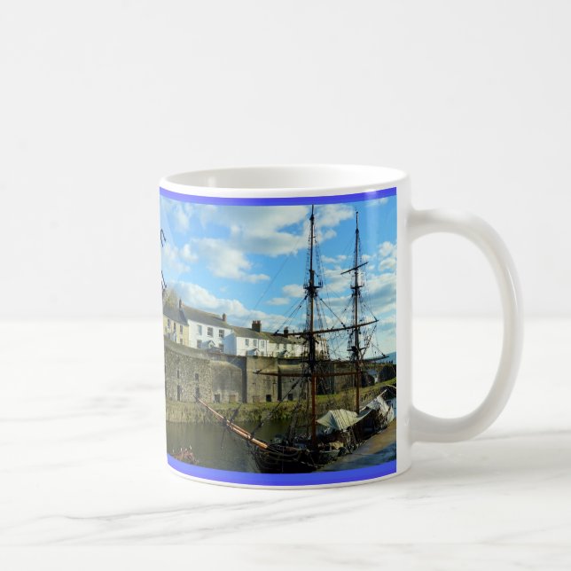 Mug Charlestown Cornwall Angleterre Poldark Emplacemen (Droite)