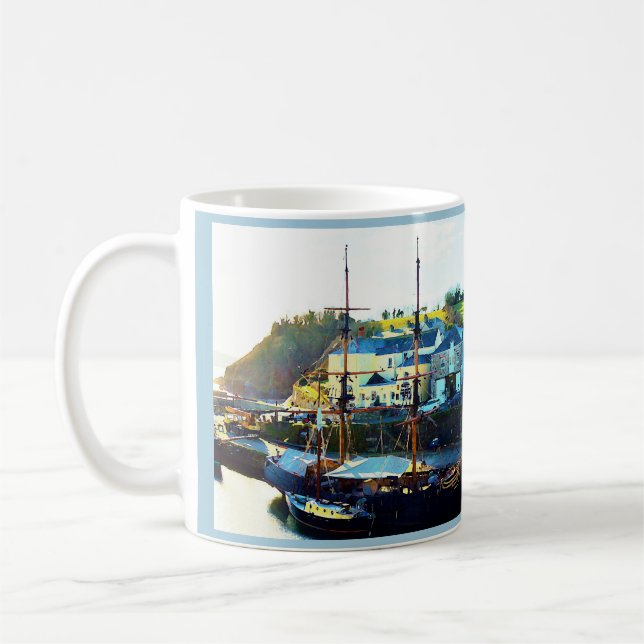Mug Charlestown Harbour Cornwall Angleterre (Gauche)