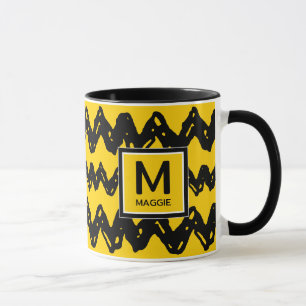 Mug Charlie Brown Zig Zag   Ajoutez Votre Nom Et Votre