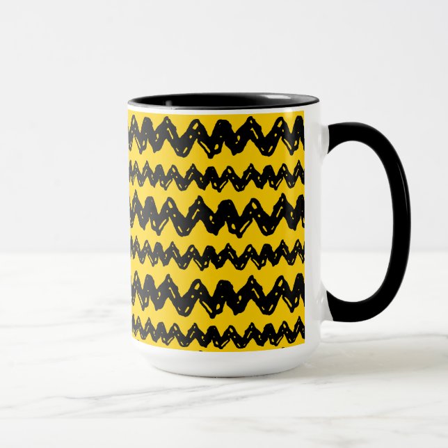 Mug Charlie Brown Zig Zag Motif (Droite)