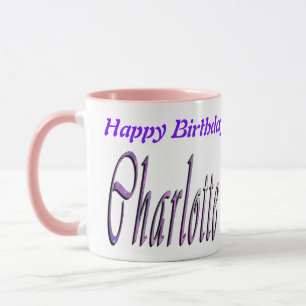 Mug Charlotte Girls Name Logo,