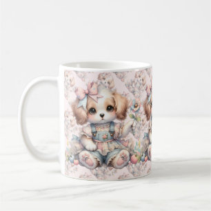 Mug Charmant Cottagecore Farmcore Style de Chiot Kawai