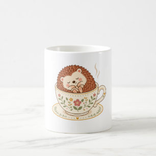 Mug Charmant Hérisson Endormi Tasse Cottagecore