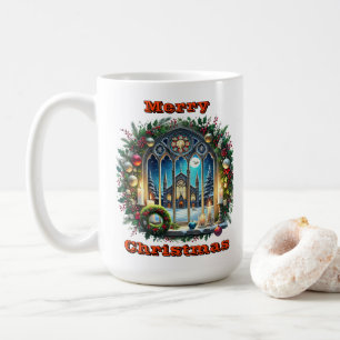 Mug Charmante Fenêtre De Noël Aux Décorations Festives
