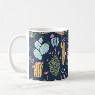 Mug Charme de cactus : Vintage coloré Floral