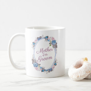 Mug Charme Parisien Floral Ovale Belle-Mère du Marié