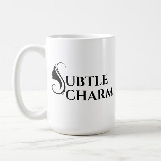 Mug Charme subtil Typographie élégante et féminine (Gauche)