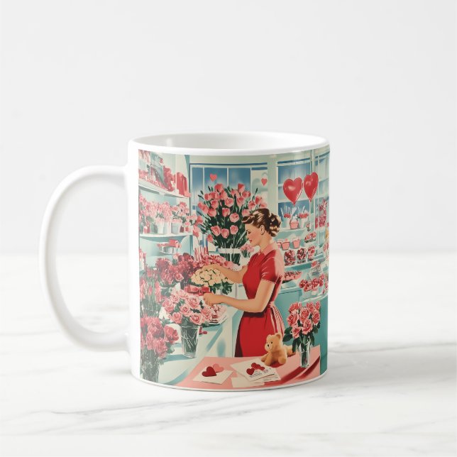 Mug Charme Vintage Flower Shop (Gauche)
