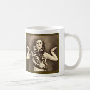 Mug Charmeuse de Serpent Féminin Rétro Vintage