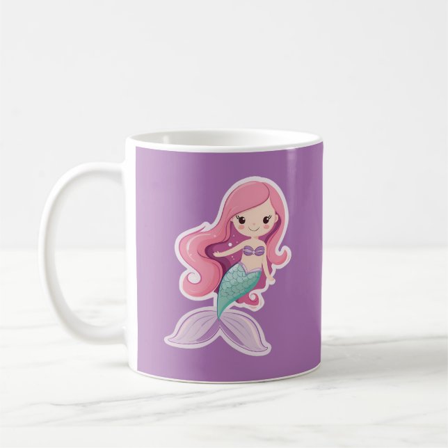 Mug Charming Cute Pastel Mermaid (Gauche)