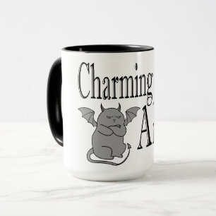 Mug Charming mais en colère petit chat diable drôle ci