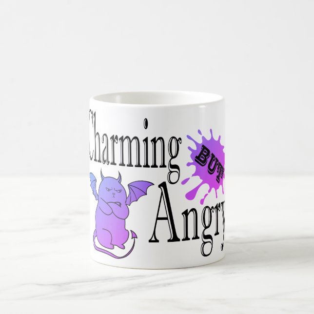 Mug Charming mais en colère petit chat diable drôle ci (Centre)