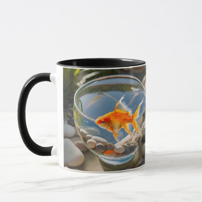Mug Charming Poisson d'or en céramique Musique (Gauche)