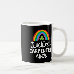 Mug Charpentier le plus chanceux Saint Patrick Shamroc