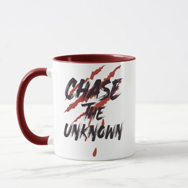 Mug Chase The Unknown – Vêtements de rue grunge urbain (Gauche)