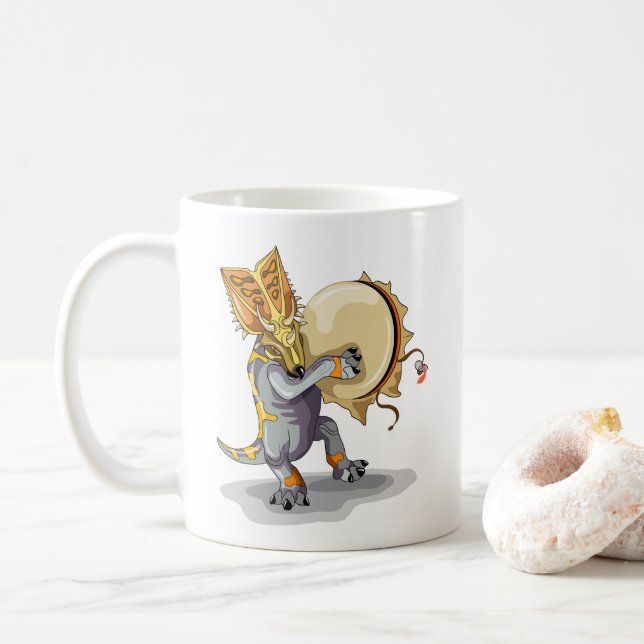 Mug Chasmosaurus Dansant Un Rituel De Shaman (Avec donut)