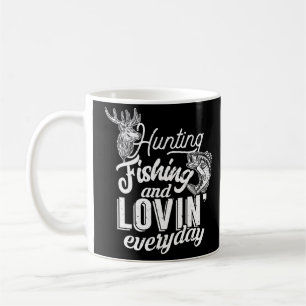 Mug Chasse À La Pêche Et À L'Amour Quotidien