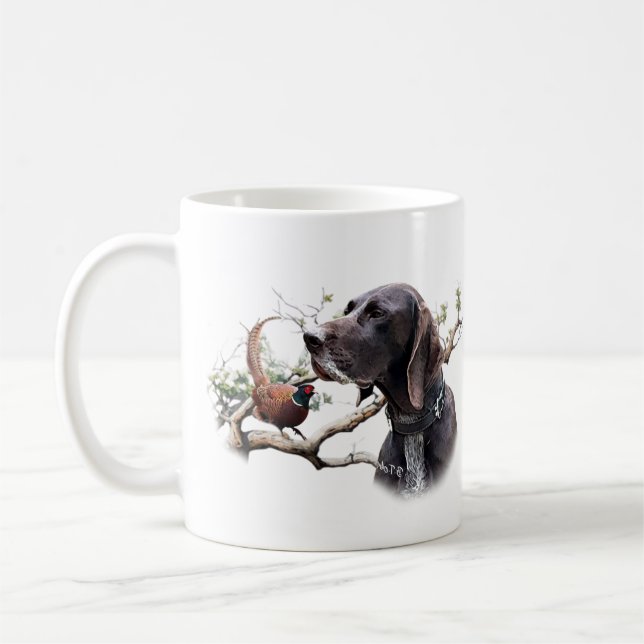 Mug Chasse à l'art GSP – Précision, Passion et Faisan (Gauche)