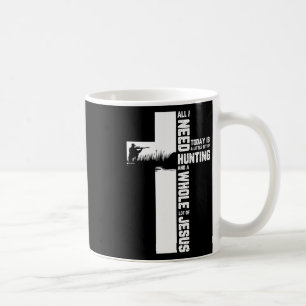 Mug Chasse à l'extérieur Croix Jésus Citation chrétien