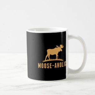 Mug Chasse amusante Graphique Moose-aholic Femmes Homm