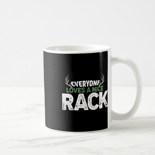 Mug Chasse amusante Nice Rack Antlers Deer Hunter Humo (Droite)
