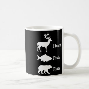 Mug Chasse amusante Pêche Chasse Poisson Run Ours Cade