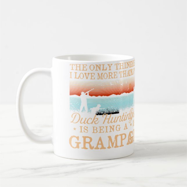Mug Chasse au canard Papi chasseur Fête des pères Anim (Gauche)