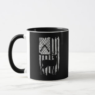 Mug Chasse au cerf avec drapeau américain Hommes Wo pa