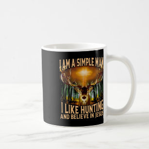Mug Chasse Au Cerf Je Suis Un Homme Simple J'Aime Chas