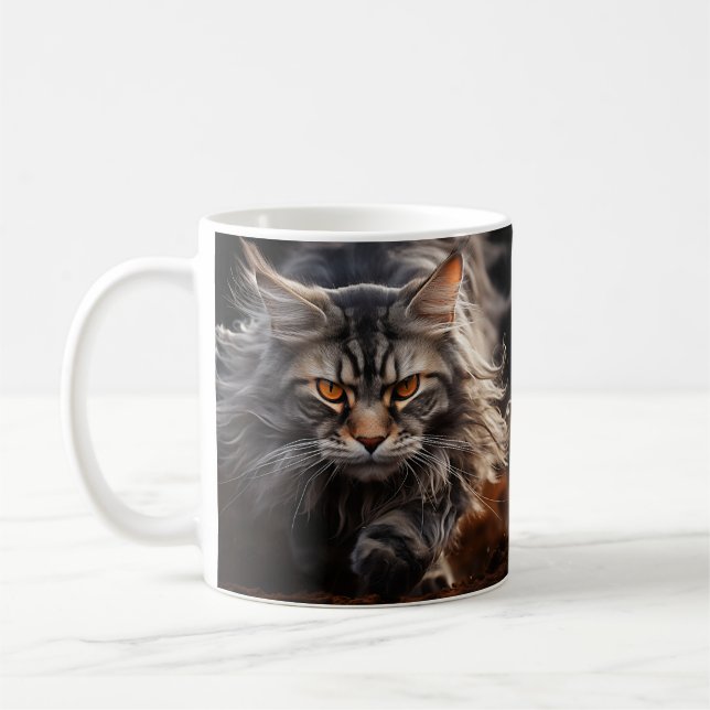 Mug Chasse au chat au coon du Maine (Gauche)