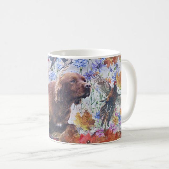 Mug Chasse au Setter irlandais (Devant droit)