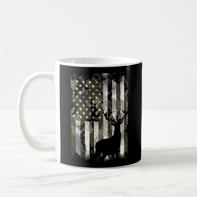 Mug Chasse aux cerfs, Drapeau Camo américain (Gauche)