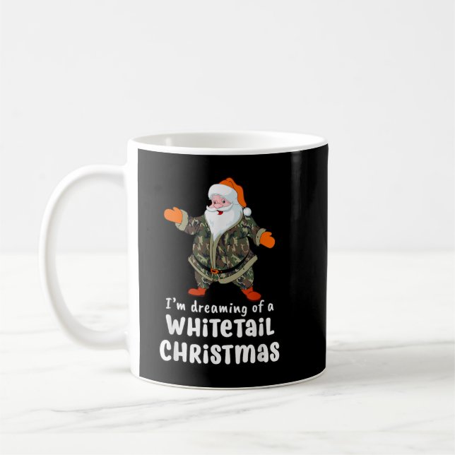 Mug Chasse aux cerfs Whitetail Christmas Camo Père Noë (Gauche)