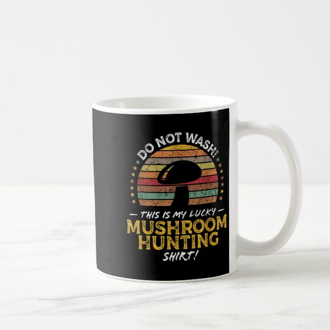 Mug Chasse aux champignons Drôle de recherche de morel (Droite)