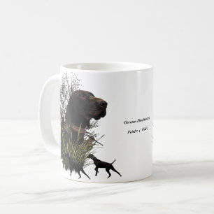 Mug Chasse aux oiseaux, Pointeur allemand à cheveux co