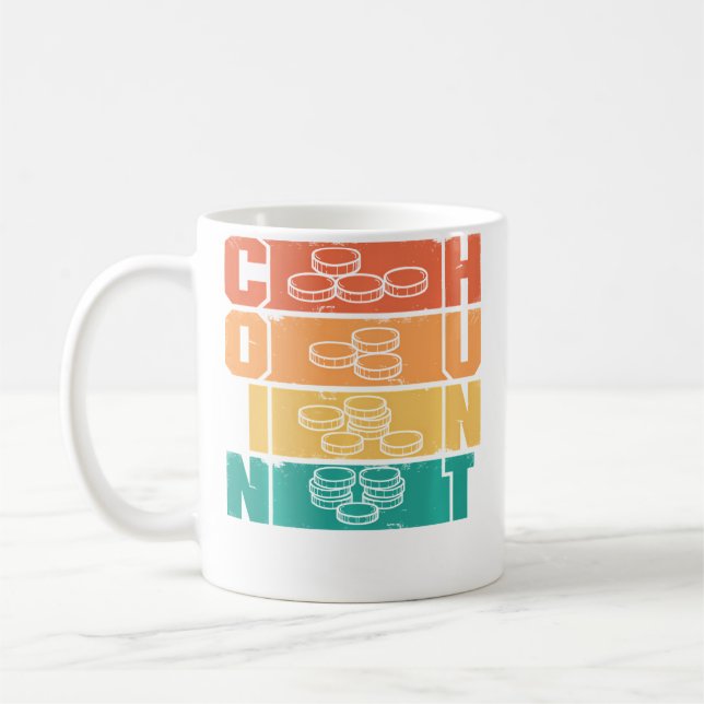 Mug Chasse aux Pièces de Monnaie Numismate Numismatiqu (Gauche)