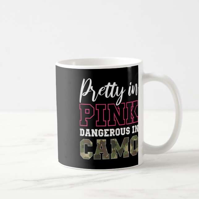 Mug Chasse De Camo Drôle Pink Graphic Pour Les Femmes  (Droite)