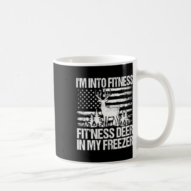Mug Chasse Je suis dans la condition physique Cerf dan (Droite)