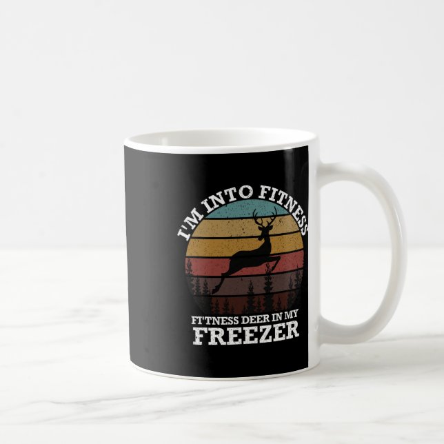 Mug Chasse Je suis dans la condition physique Cerf dan (Droite)