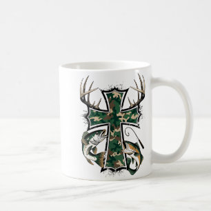 Mug Chasse Pêche Foi - Chasseur Pêcheur Chrétien